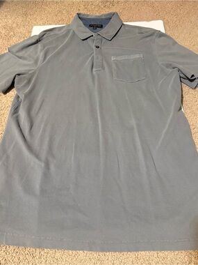 Banana Republic Light Gray Polo with Chest Pocket